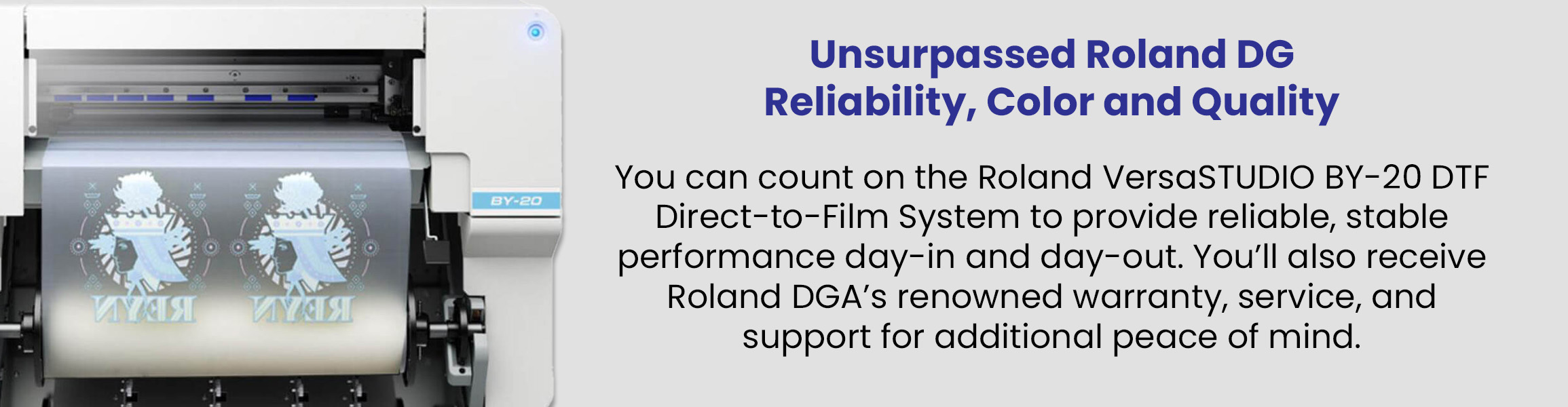 Roland DG Direct-To-Film Printer Ink, Powder Receive ECO PASSPORT  Certification